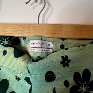 Floral Green Flare Pants